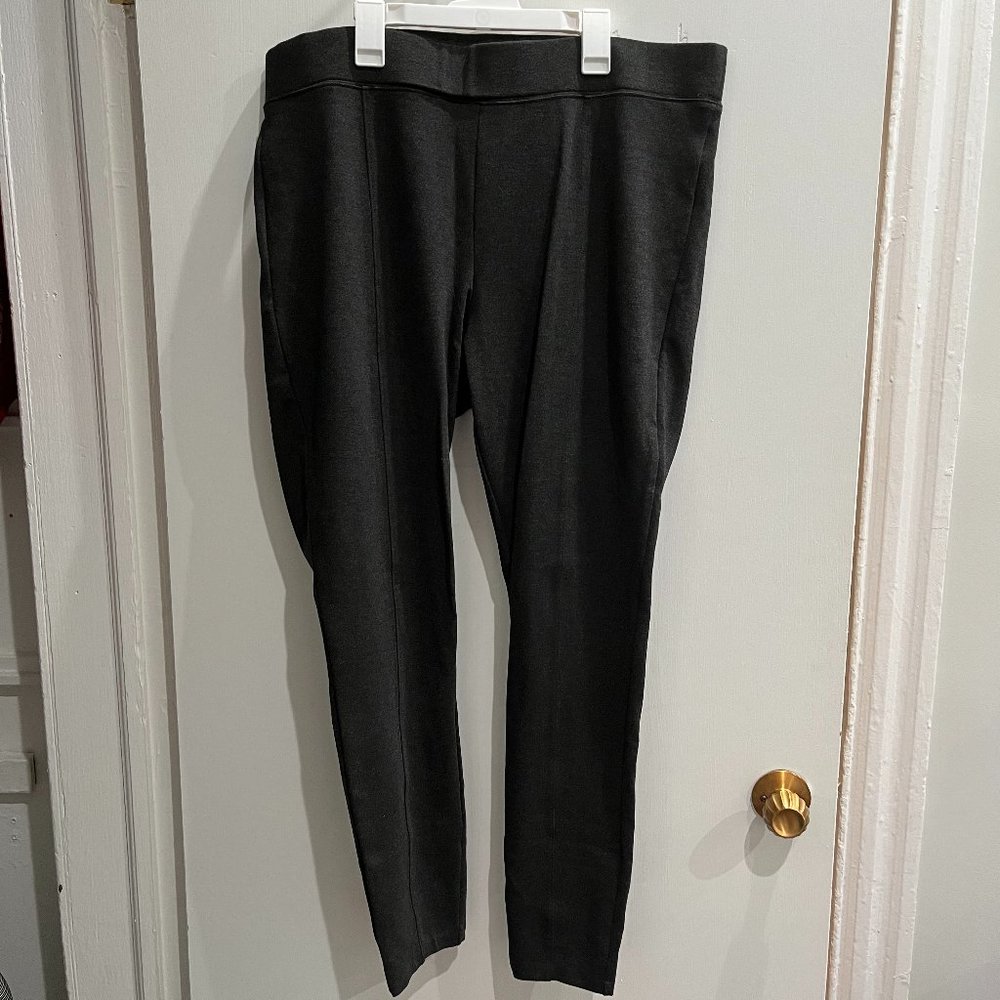 Old Navy Stevie Ponte Pull On Pants, Dark Gray, Size XL